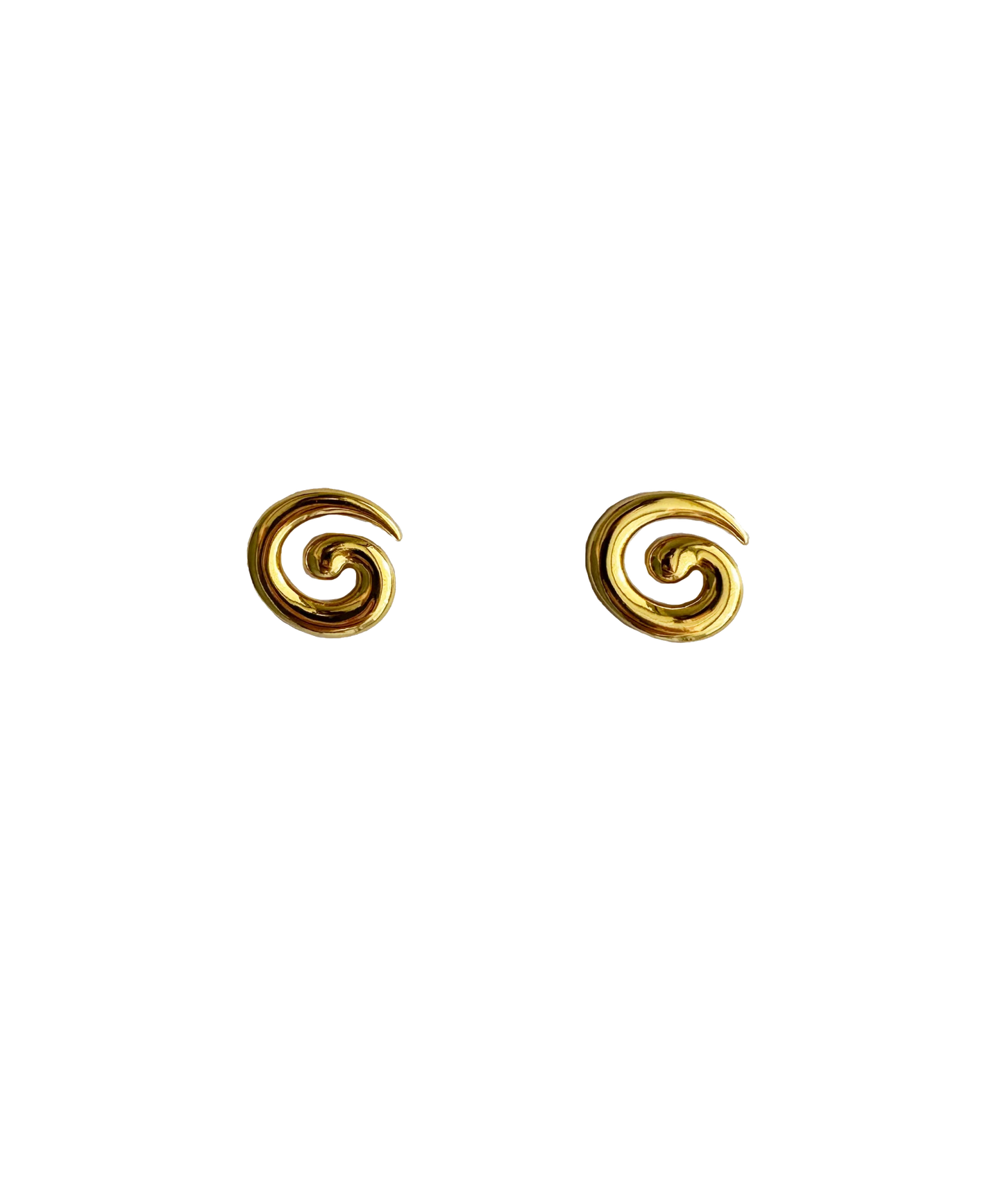 Briwok - Mini Swirl Earrings - Gold