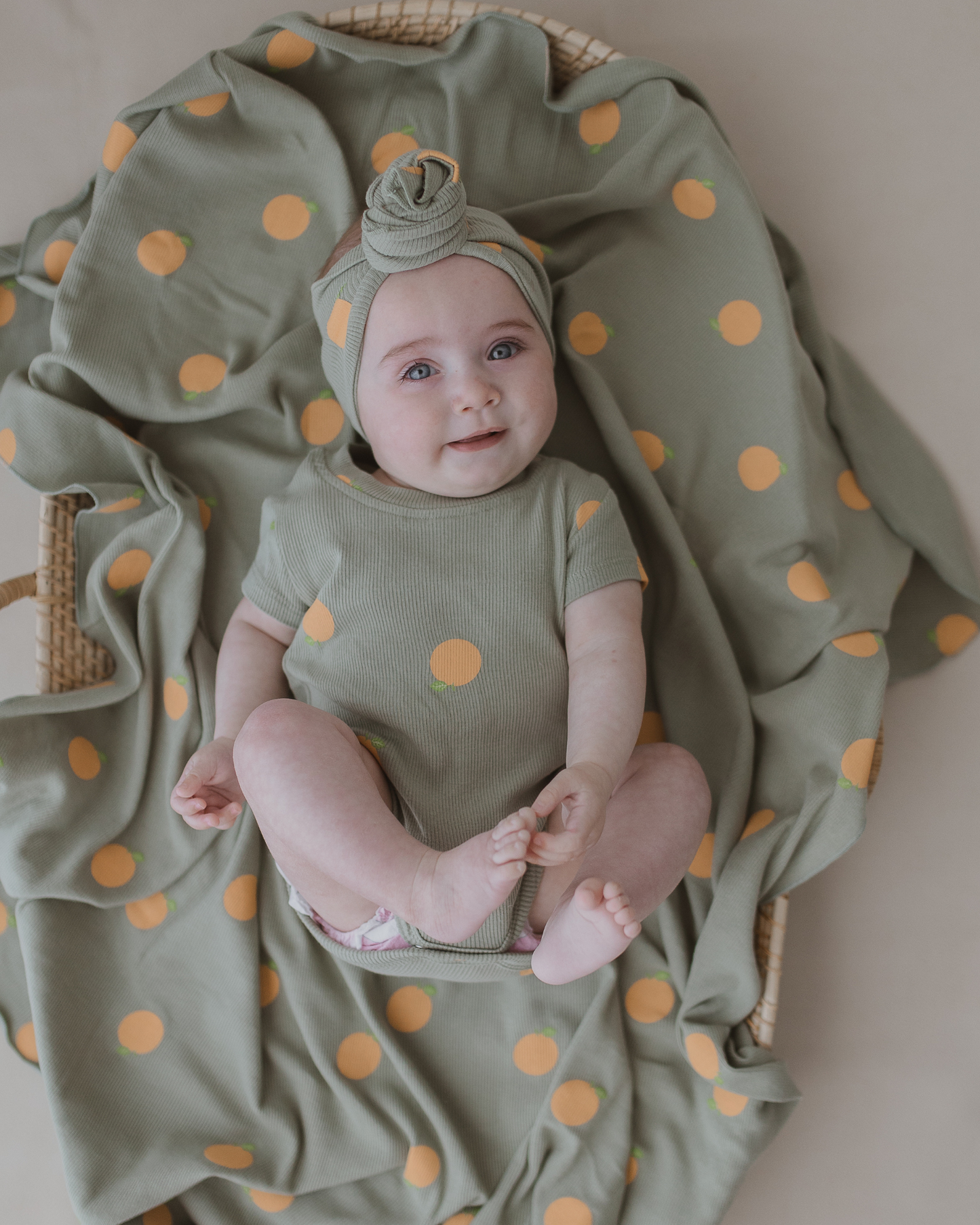 Susukoshi - Swaddle Blanket - Oranges