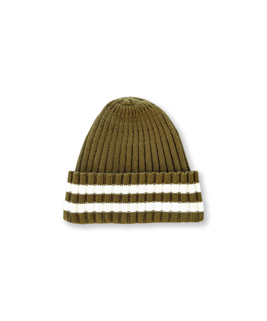 Grown - Organic Striped Pixie Beanie - Herb