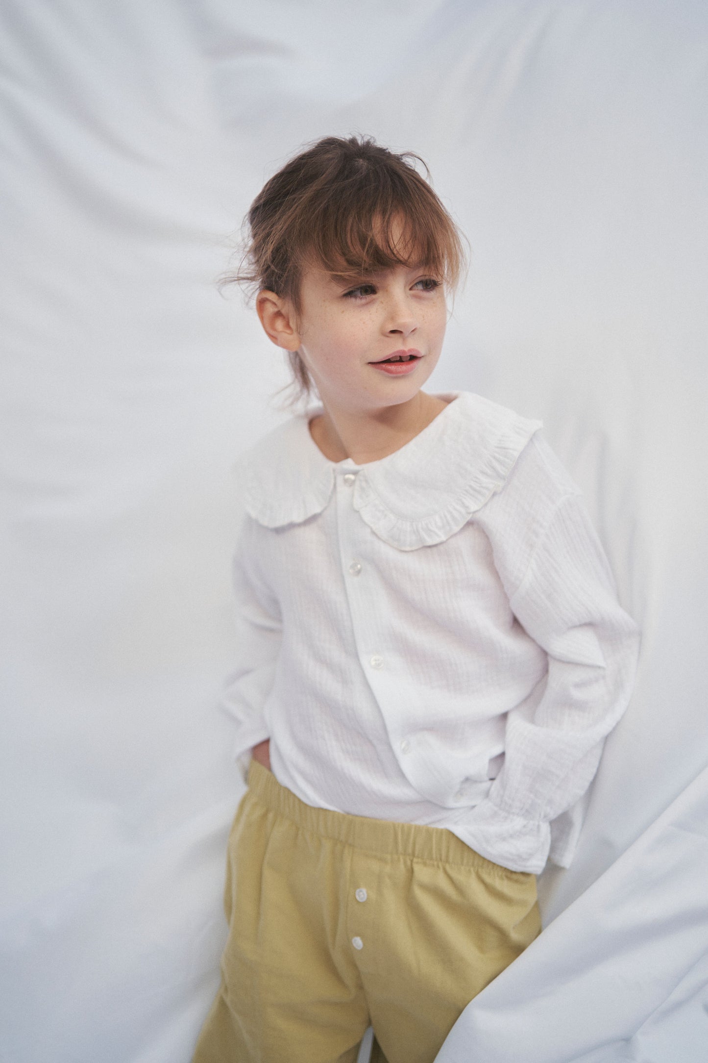 Little the Label - Maggie Muslin Blouse - White