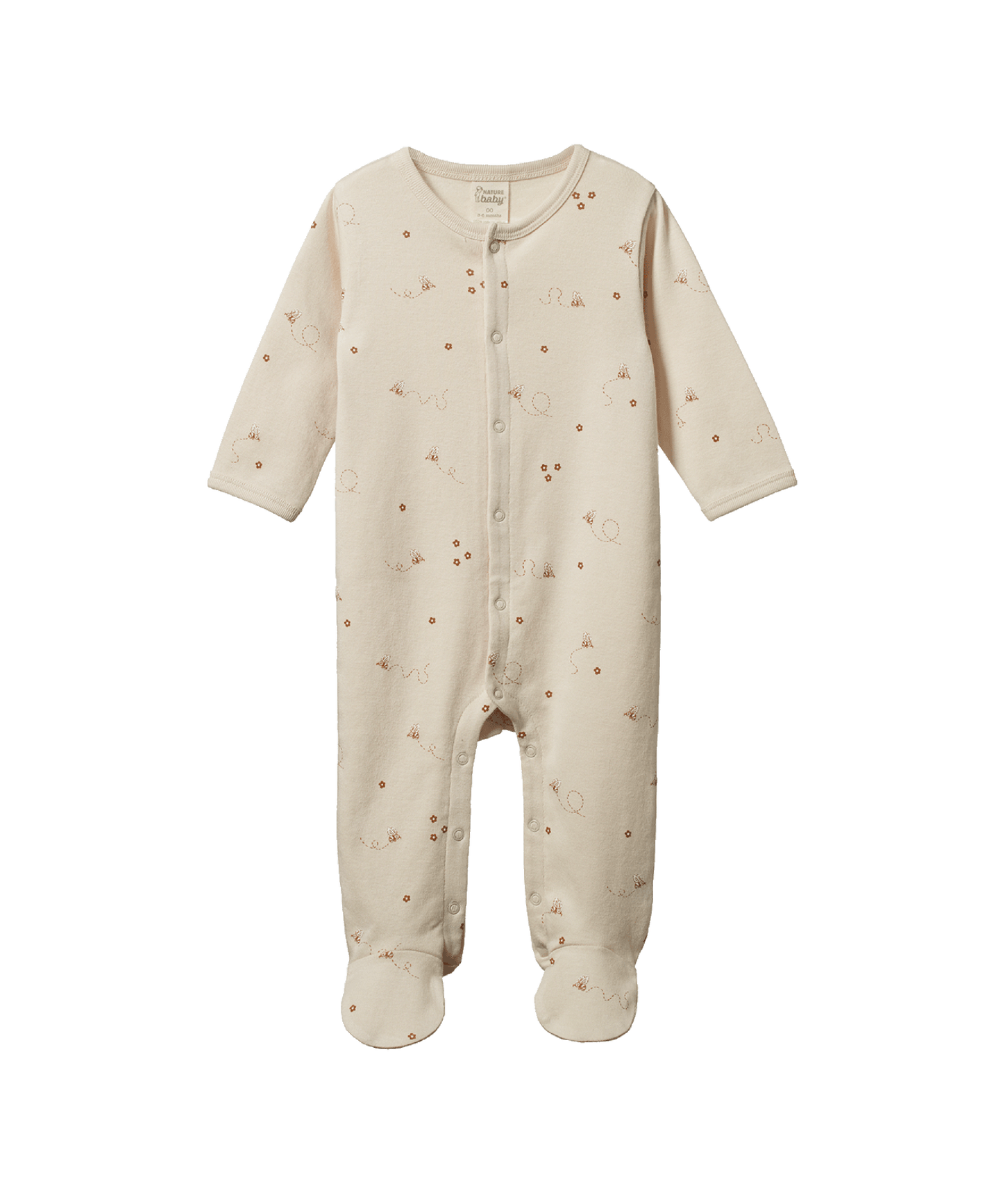 Nature Baby - Cotton Stretch and Grow - Bumble Bee Print