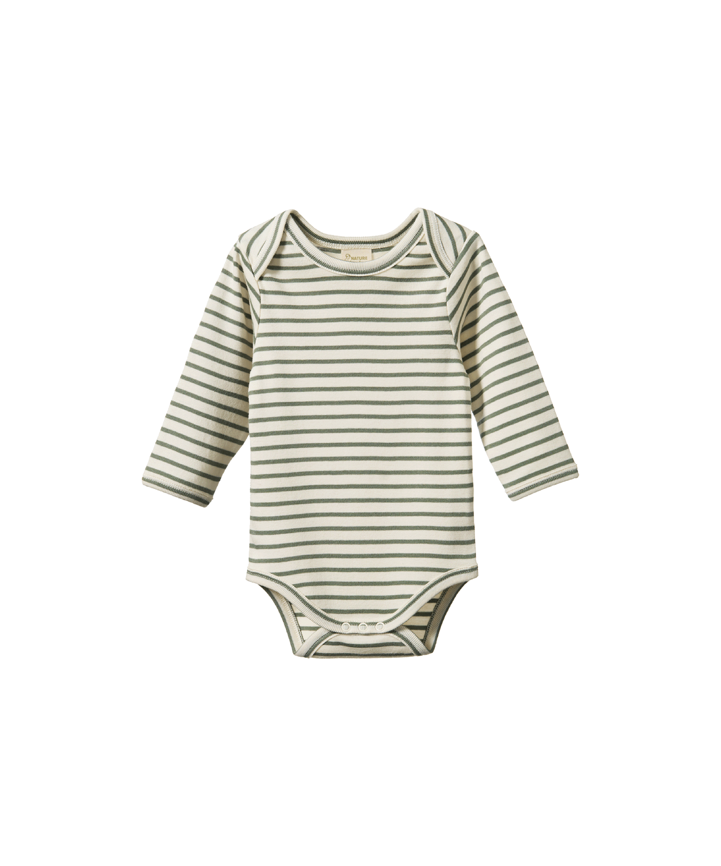 Nature Baby - Long Sleeve Bodysuit - Nettle Sailor Stripe