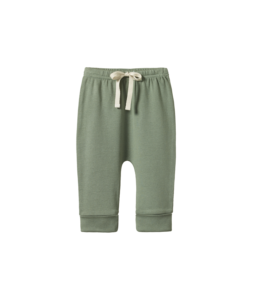 Nature Baby - Cotton Drawstring Pants - Nettle