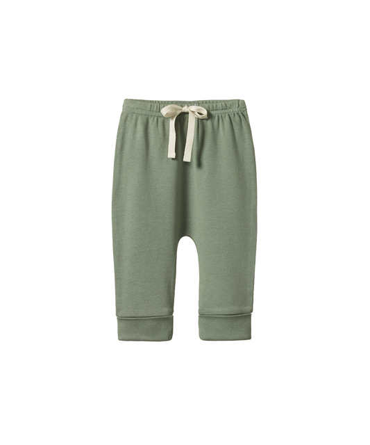 Nature Baby - Cotton Drawstring Pants - Nettle