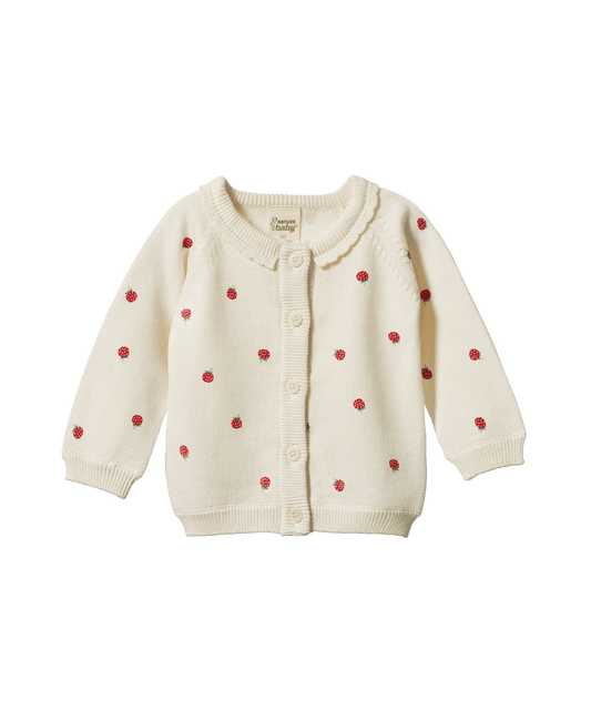 Nature Baby - Piper Cardigan - Raspberry