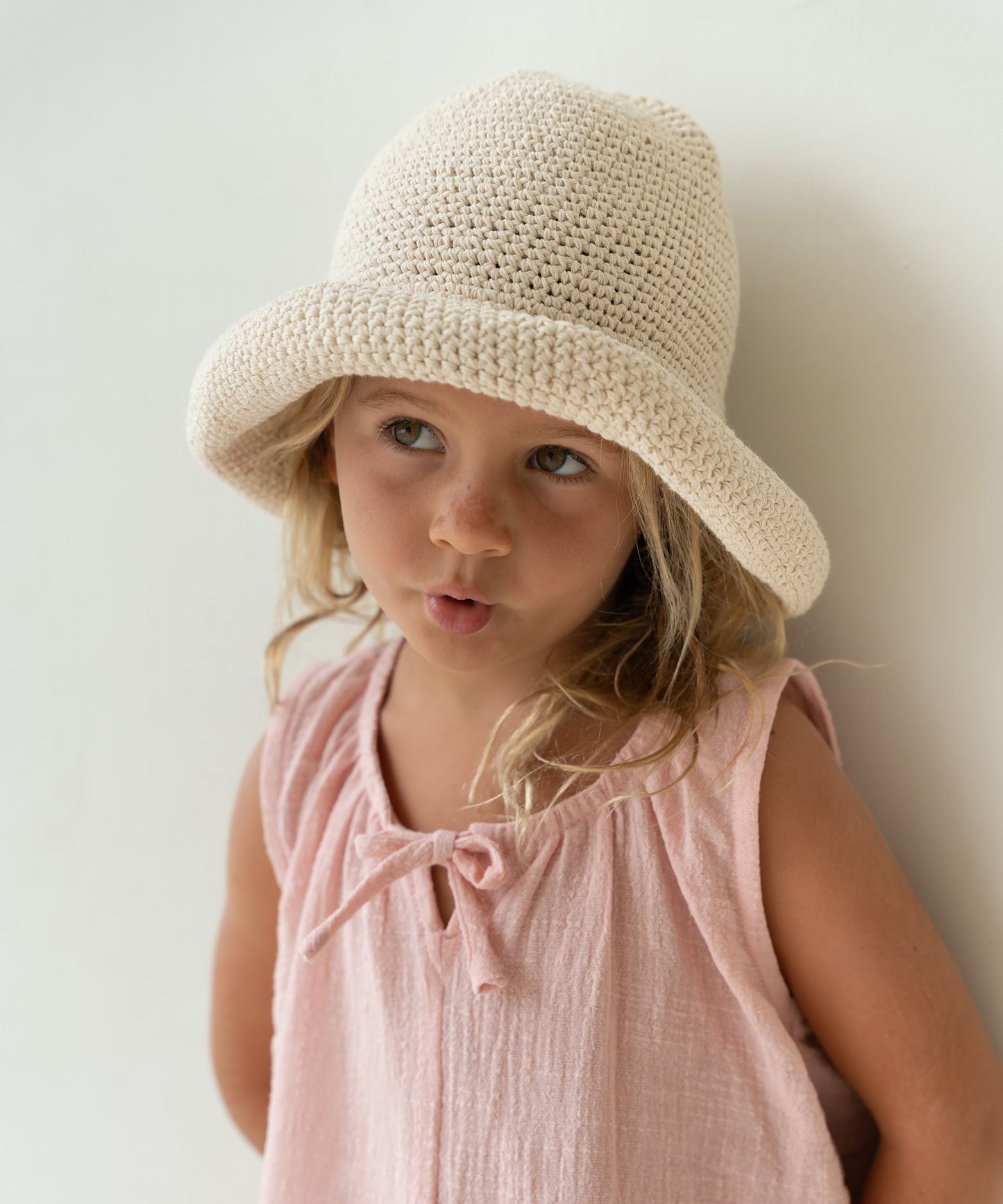 Illoura The Label - Crochet Hat - Natural