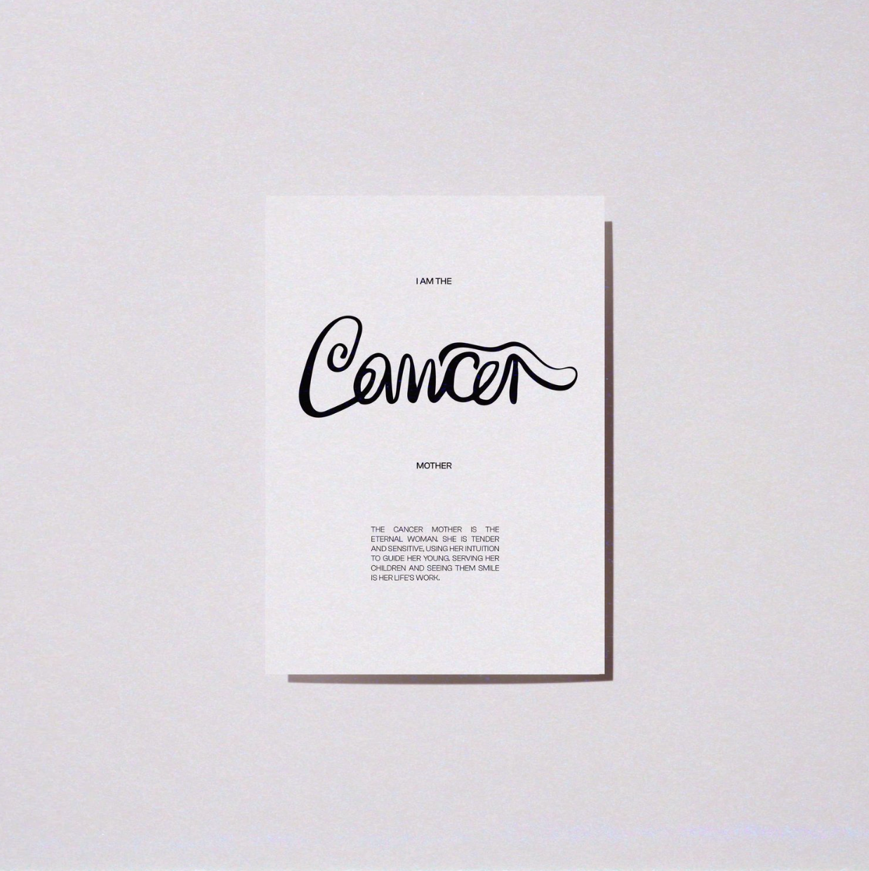 La Terre Press - Mother's Day Zodiac Print- Cancer