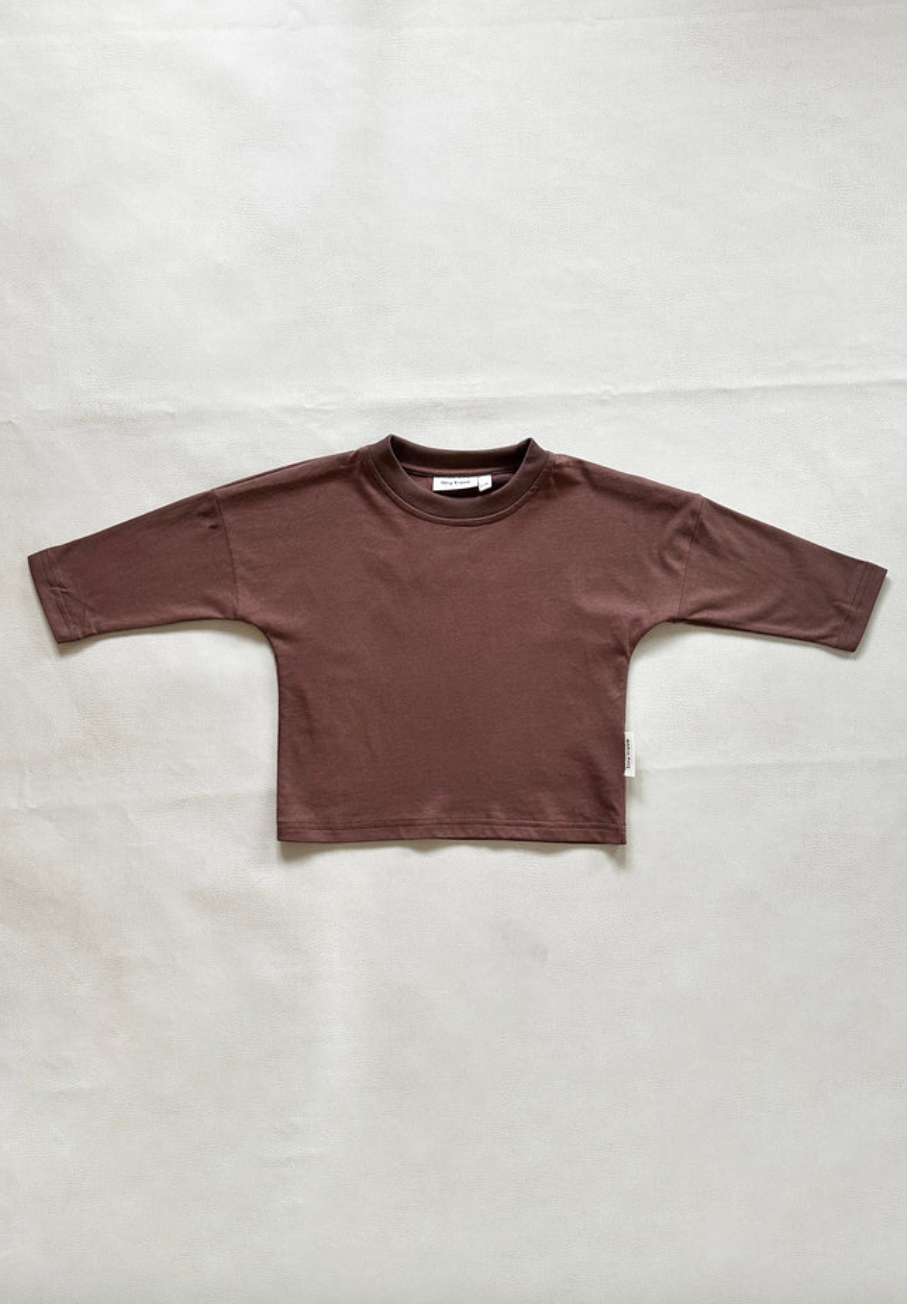 Tiny Trove - Romy Long Sleeve Tee - Mocha