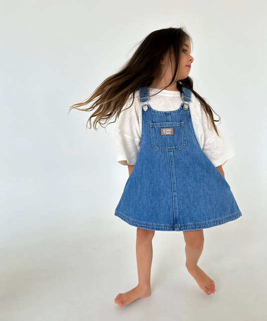 Twin Collective - Patti Pinafore Dress - Island Blue