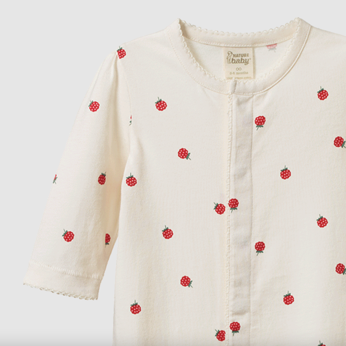 Nature Baby - Lucy Suit - Raspberry Print