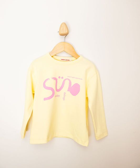 Sunday Siblings - Il Sole LS Tee - Butter Yellow