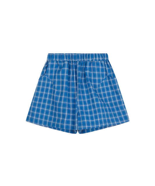 Lenn Label - Check Short - Blueberry