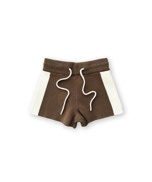 Grown - Milano Knitted Shorts - Cafe