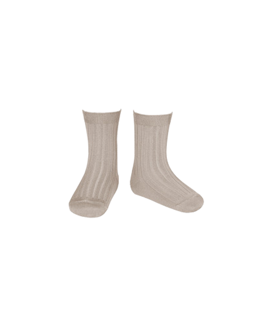 Condor - Rib Short Sock - Piedra