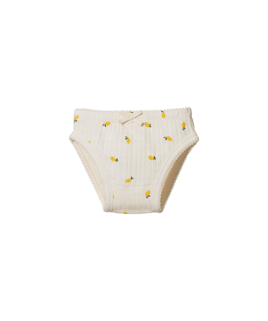 Nature Baby - Pointelle Knickers - Lemon