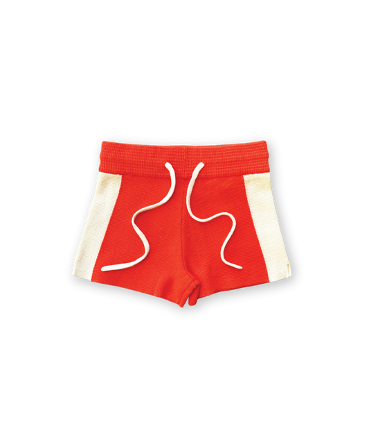 Grown - Milano Knitted Shorts - Rosso