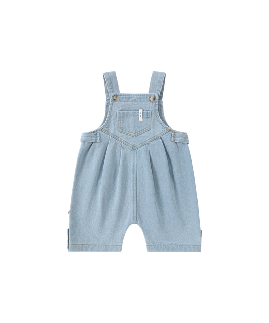 Susukoshi - ORGANIC Denim Overall Shorts - Baby Blue