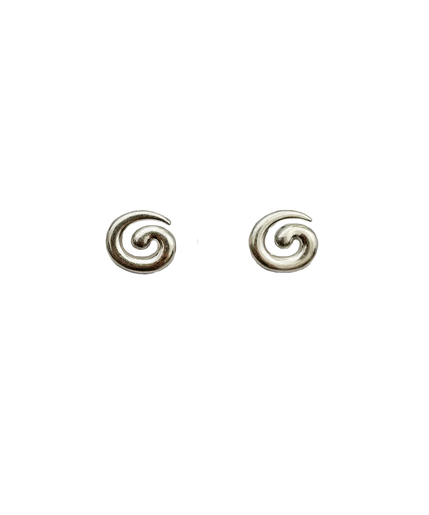 Briwok - Mini Swirl Earrings - Silver