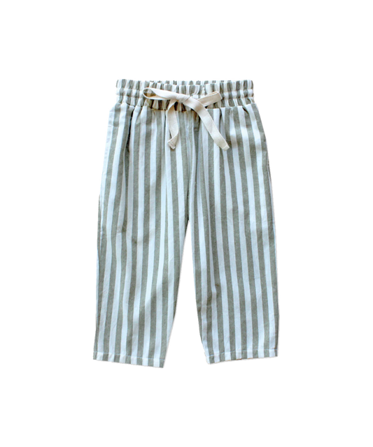 Sonny - Pants - Olive Stripe